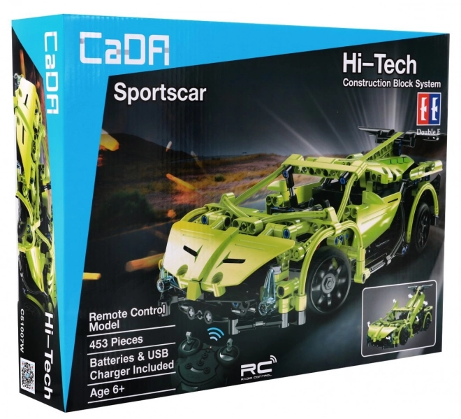 Stavebnice technic R/C sportovní auto na dálkové ovládání 453ks