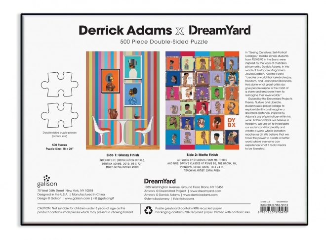 GALISON Oboustranné puzzle Derrick Adams x Dreamyard 500 dílků