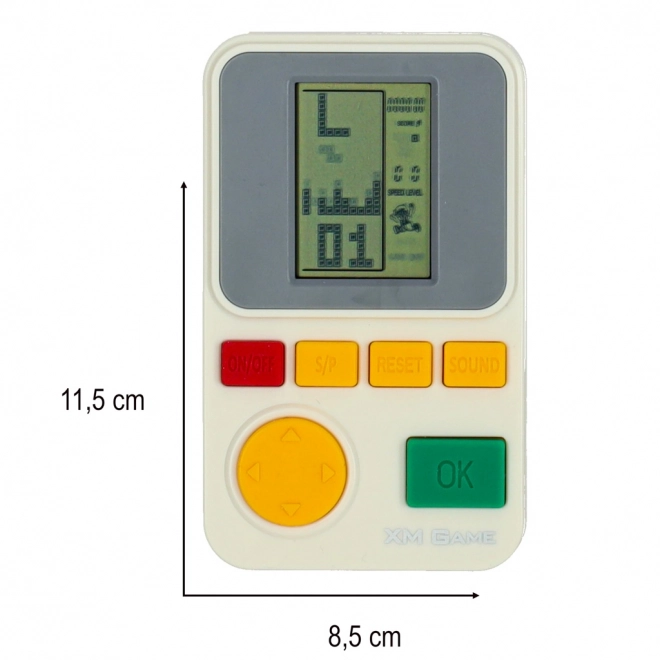 Přenosná konzole pro elektronické arkádové hry bílá