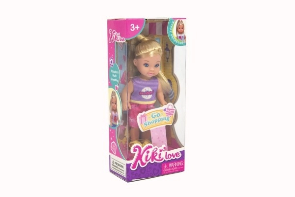 Panenka Kiki Anlily kloubová 12cm plast pevné tělo 3 druhy v krabičce 7x16x4cm