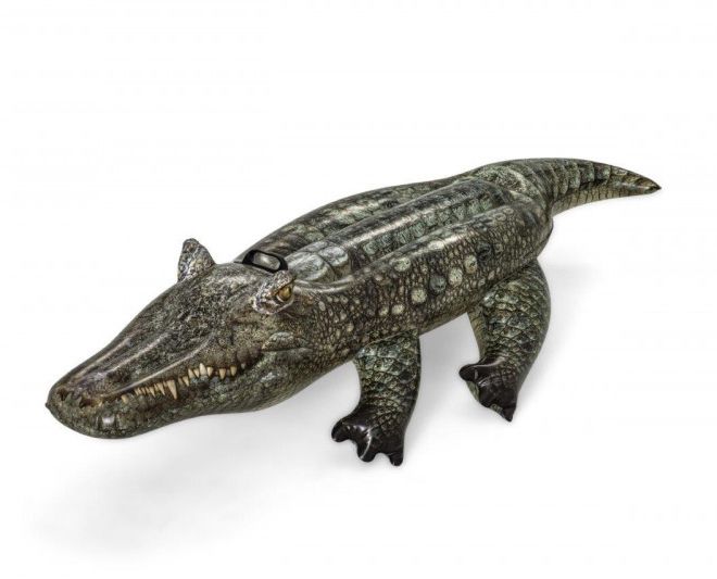 Nafukovací krokodýl s rukojetí 193 x 94 cm