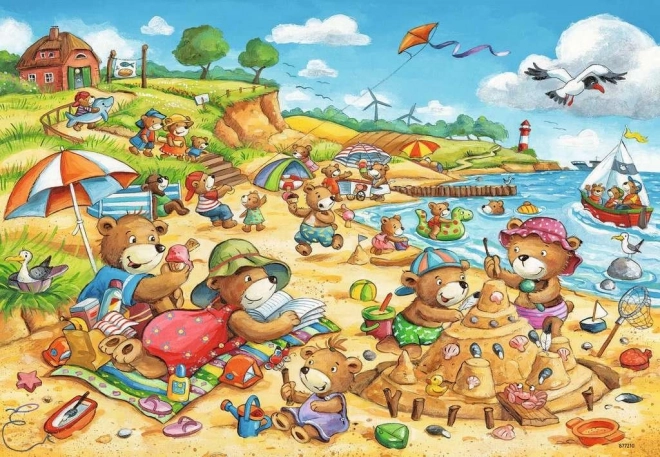 RAVENSBURGER Puzzle Prázdniny u moře 2x24 dílků