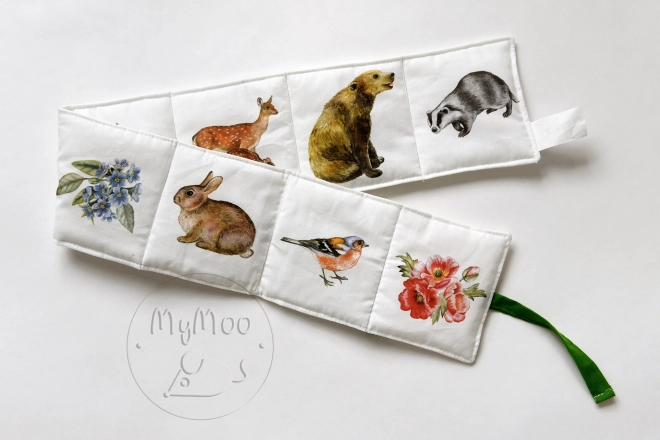 MyMoo Textilní leporelo Procházka lesem