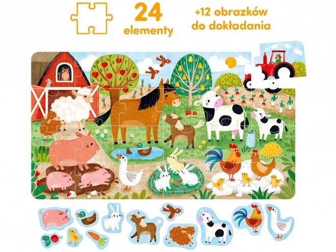 Veselé puzzle 24 dílků