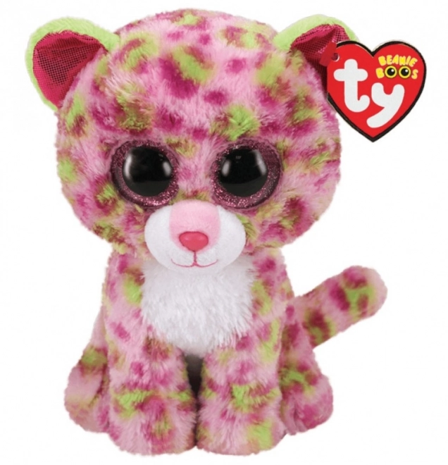 Plyšák TY Beanie Boos růžový leopard Lainey