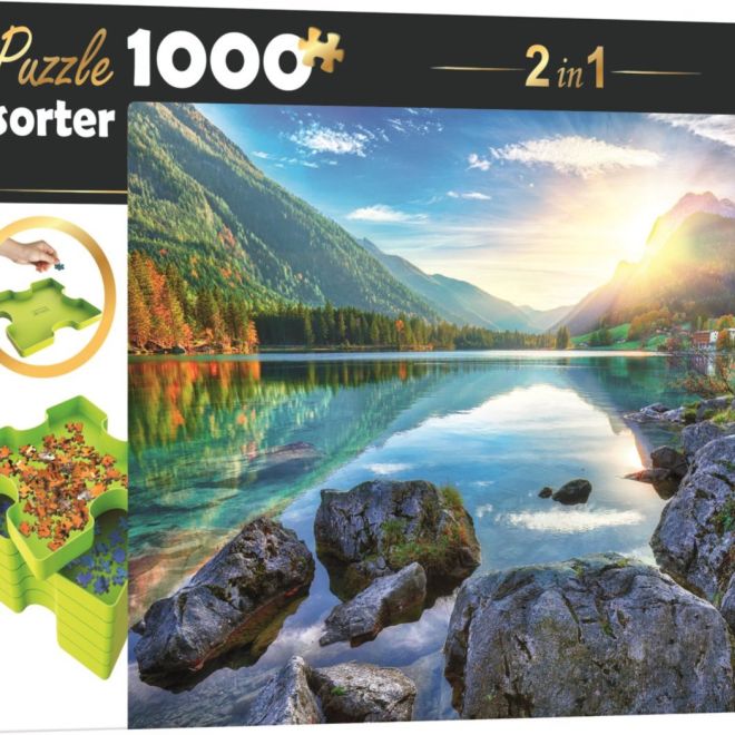 TREFL Puzzle s třídičem 2v1 Jezero Hintersee, Německo 1000 dílků