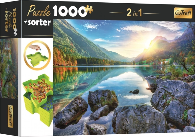 TREFL Puzzle s třídičem 2v1 Jezero Hintersee, Německo 1000 dílků