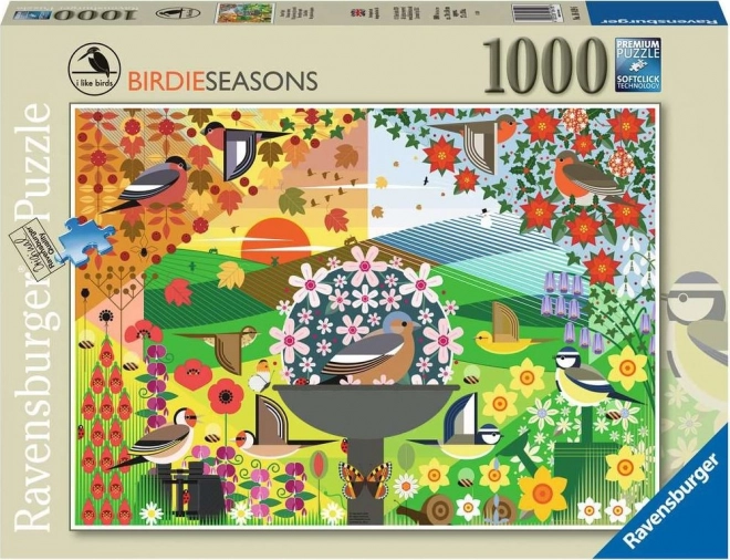 Ravensburger puzzle Mám ráda ptáčky 1000 dílků