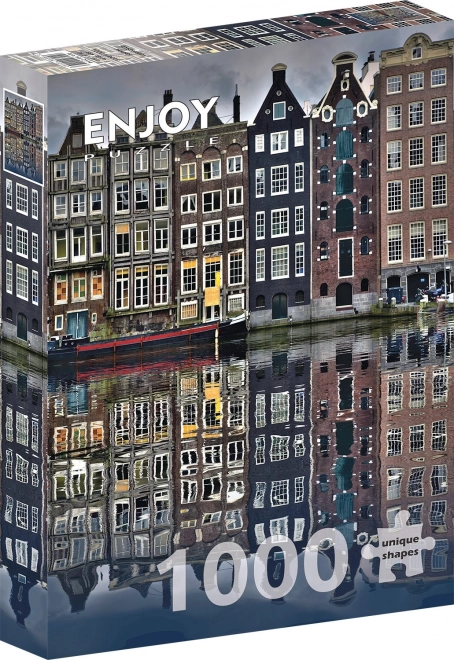 Enjoy puzzle Domy v Amsterdamu 1000 dílků