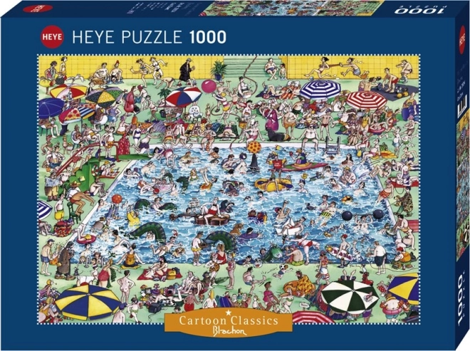 Puzzle 1000 dílků Hra u bazénu