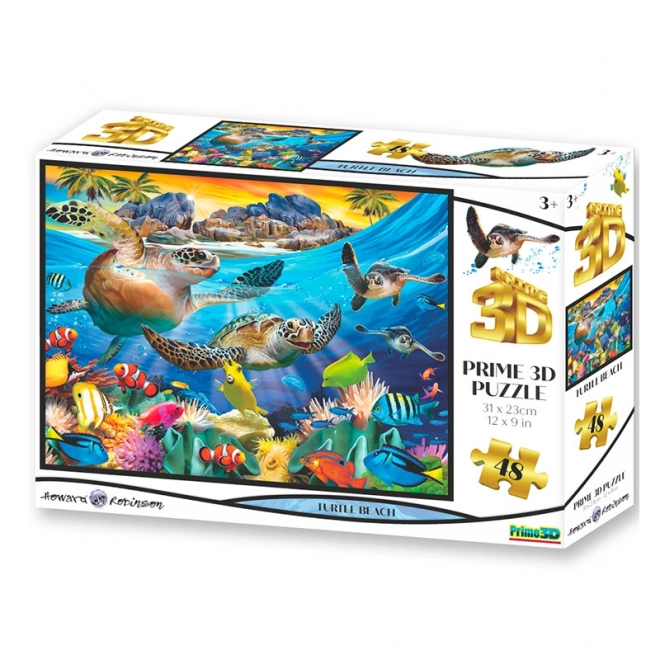 3D puzzle želví pláž pro děti