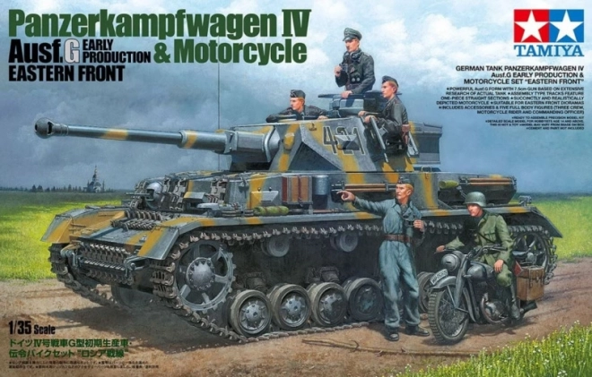 Plastikový model německého tanku Panzerkampfwagen IV Ausf.G