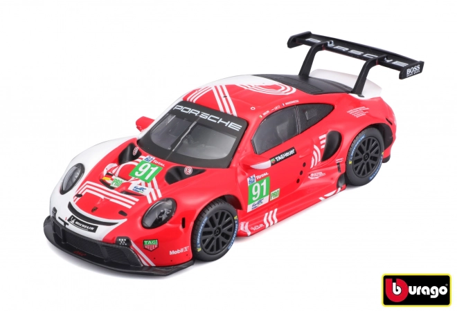 Závodní vůz Porsche 911 RSR LM 2020 v dekorativním boxu