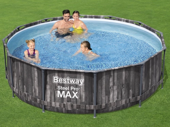 Bestway bazén s konstrukcí 366x100 cm dřevo