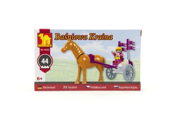 Stavebnice Dromader - koňský povoz 44 ks