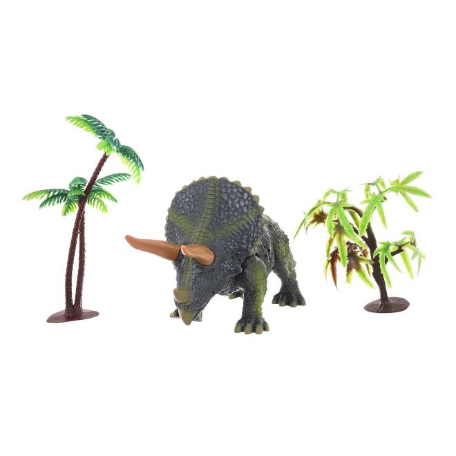 Dinosaurus světlo, zvuk, Triceratops zelený