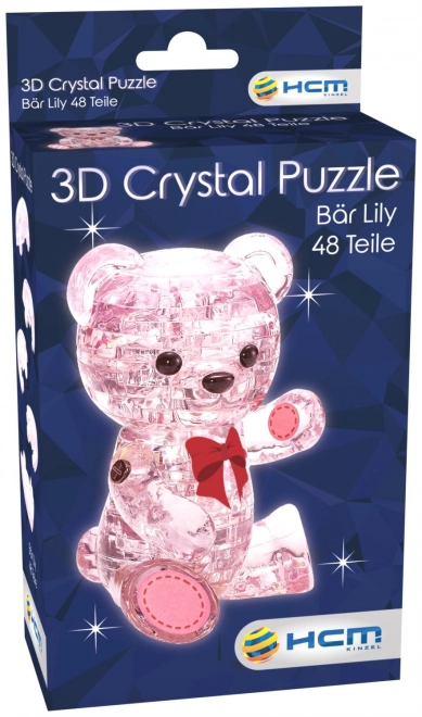 HCM KINZEL 3D Crystal puzzle Medvědice Lily 48 dílků
