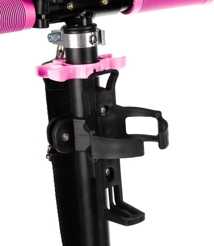 Skládací městská koloběžka pro děti s velkými koly (200 mm) – růžová