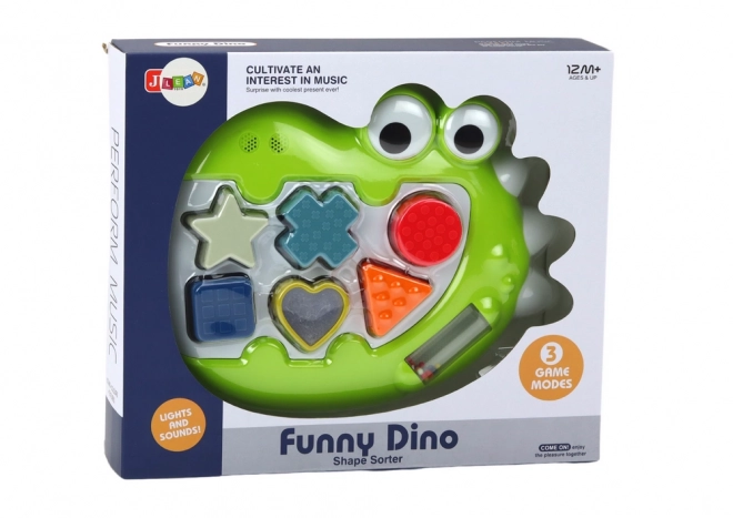 Senzorická skládačka Dinosaur Sorter Playing Melodies pro batolata