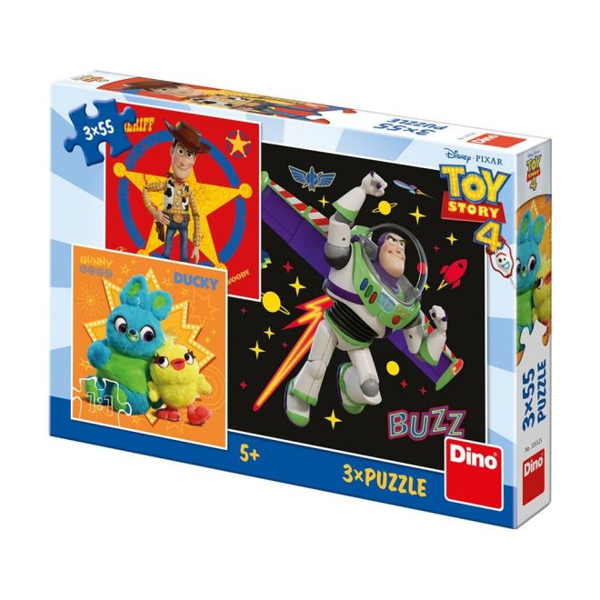 Puzzle 3x55 dílků Toy Story 4