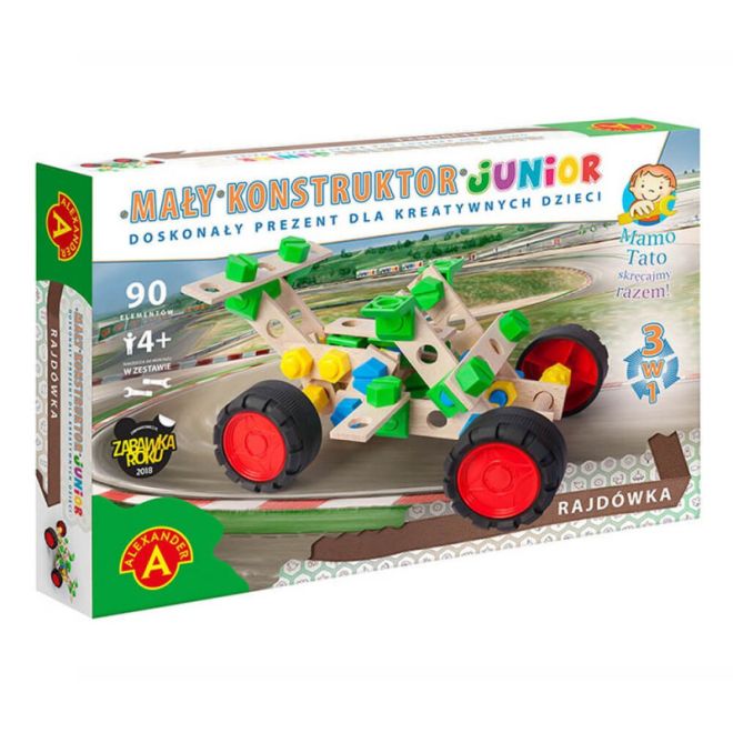 Stavebnice Little Constructor Junior 3v1 - Rally auto