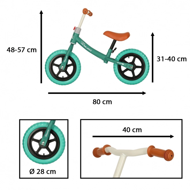 Dětské kolo - odrážedlo Trike Fix Balance tyrkysové