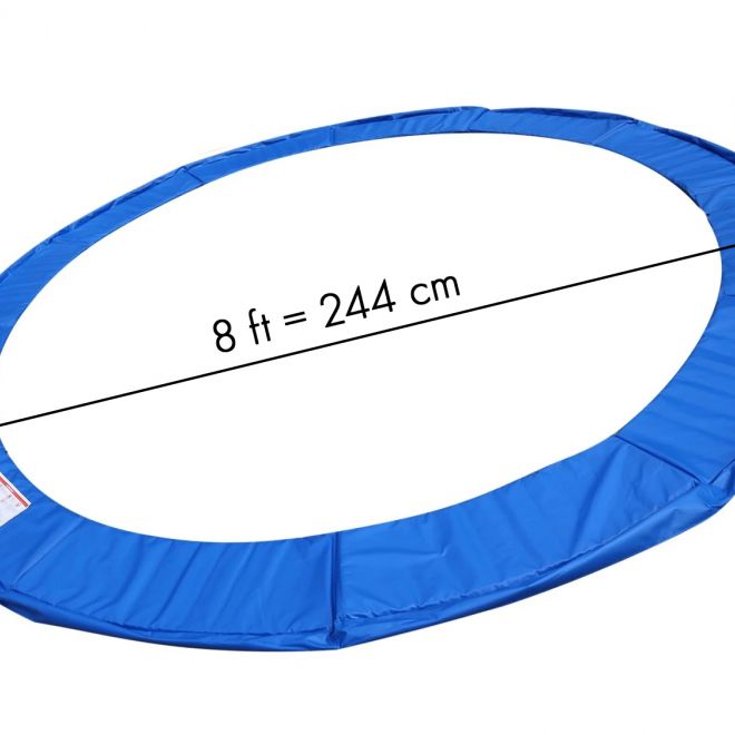 Modrý kryt pružin pro trampolínu 244 250 cm 8ft