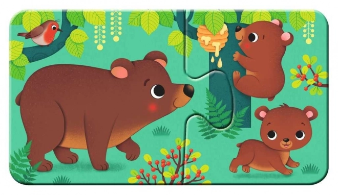 RAVENSBURGER Moje první puzzle Zvířátka a mláďátka 9x2 dílků