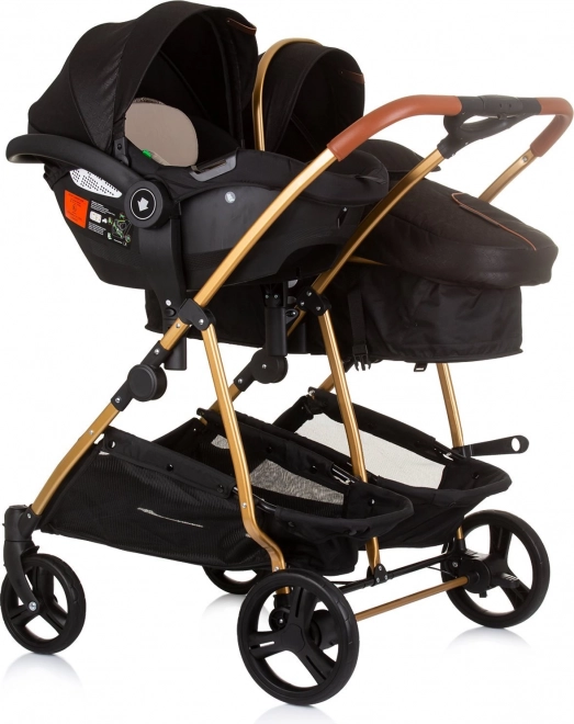 CHIPOLINO Autosedačka Duo Smart i-Size 40-87cm, Obsidian Gold