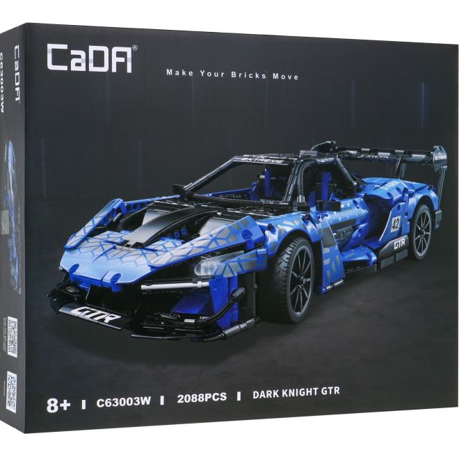 CaDA Závodní auto Dark Knight GTR - 2088 dílků
