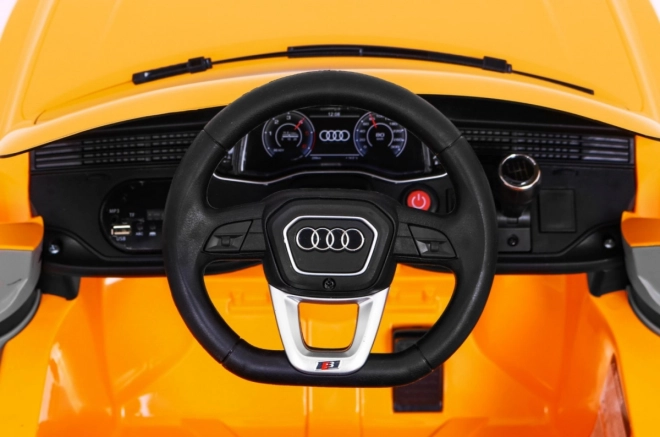 Audi Q8 Zvedák pro děti baterie Žlutá + Dálkové ovládání + EVA + Pomalý start + MP3 USB + LED dioda