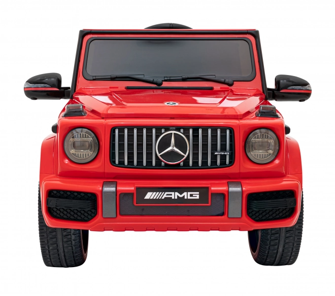 Mercedes AMG G63 pro děti Červený + dálkové ovládání + MP3 LED + pomalý start + EVA + pásy