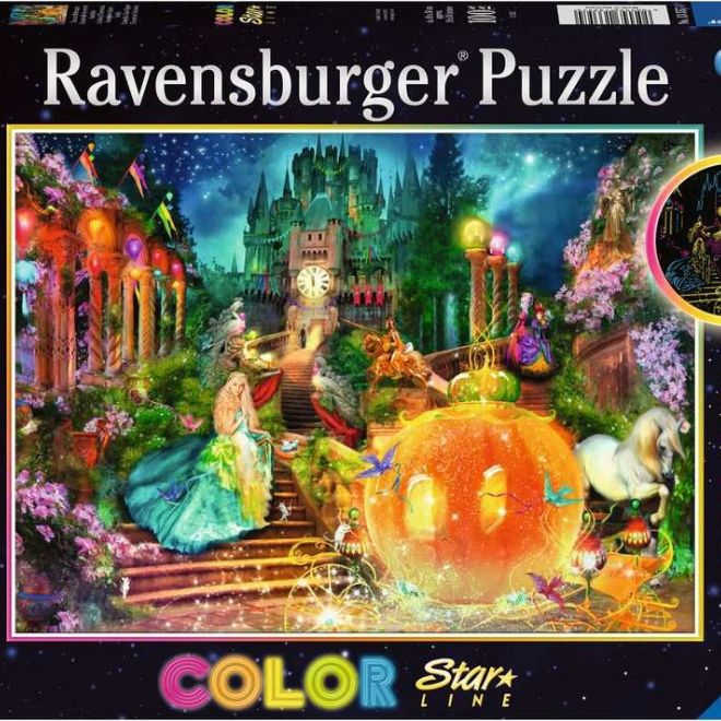 RAVENSBURGER Svítící puzzle Popelka XXL 100 dílků