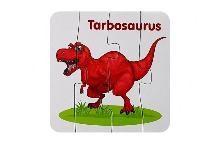 Vzdělávací puzzle Dinosauři Angličtina 10 Spojení