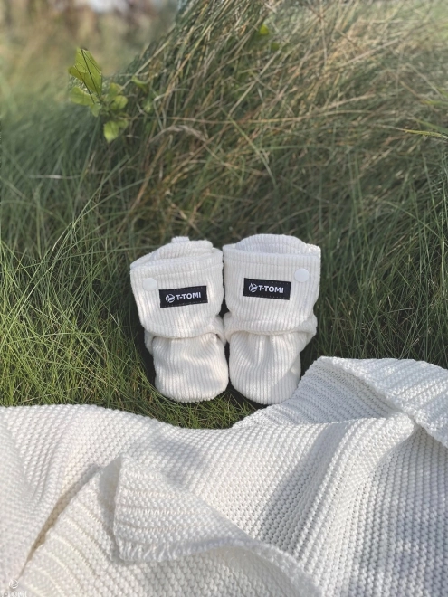 T-TOMI Capáčky Cream (9-12 měsíců) WARM