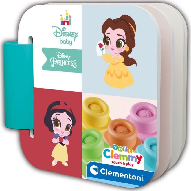 CLEMENTONI Soft Clemmy Hrací sada s knížkou Disney princezny