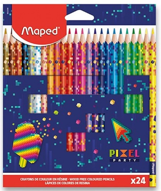 MAPED Pastelky Pixel Party 24ks