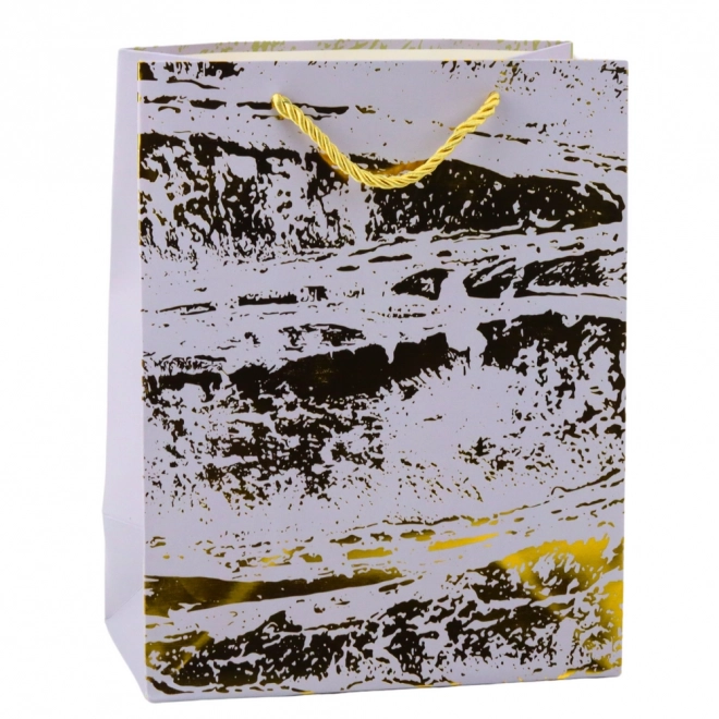Elegantní dárková taška se zlatým zdobením 23 x 18 x 10 cm