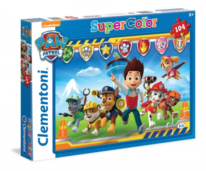 Puzzle 104 prvků Super barva Psi Patrol