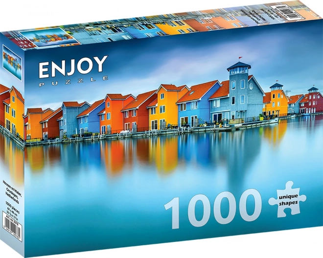 Puzzle Domky u vody v Nizozemsku, 1000 dílků