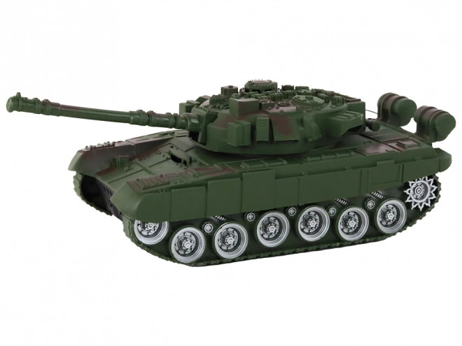 R/C dálkově ovládaný tank Světla Zvuk Zelená 1:18 27MHz