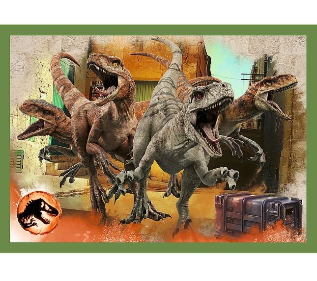 Puzzle 4v1 Hrozní dinosauři