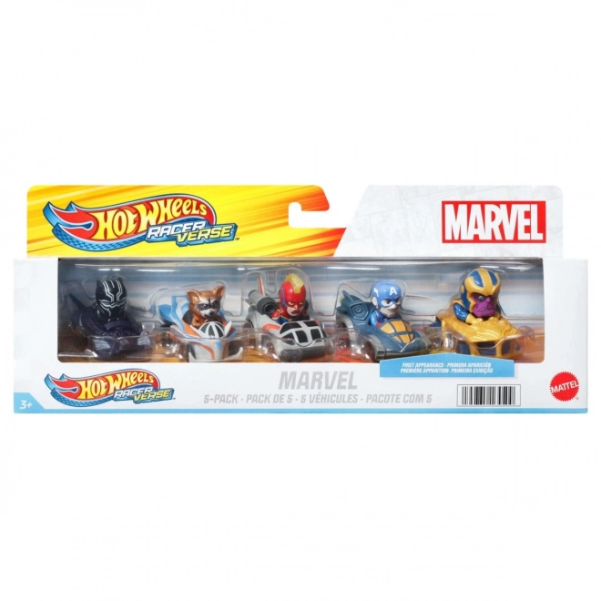 Sada autíček Marvel Hot Wheels