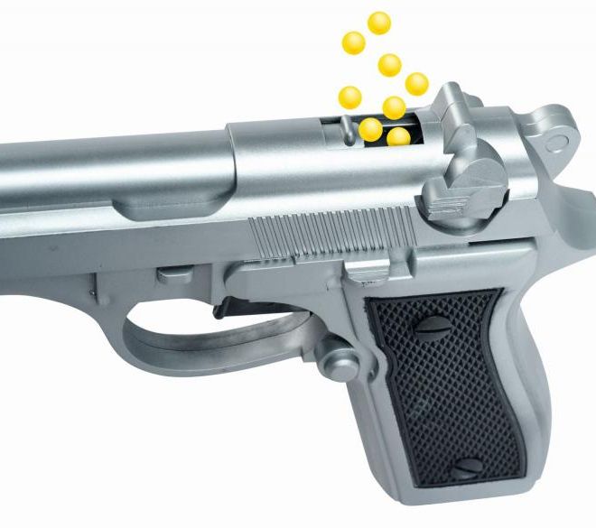 Kuličková pistole s municí 21cm, 3 druhy