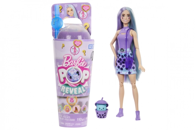 Barbie Pop reveal barbie bubble tea - mléčný čaj HTJ19