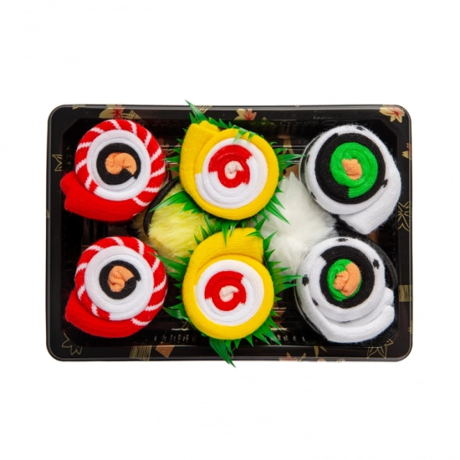 Velký sushi set s ponožkami a gumičkami