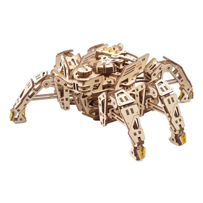 Ugears 3D dřevěné mechanické puzzle Šestinohý průzkumník (hexapod)