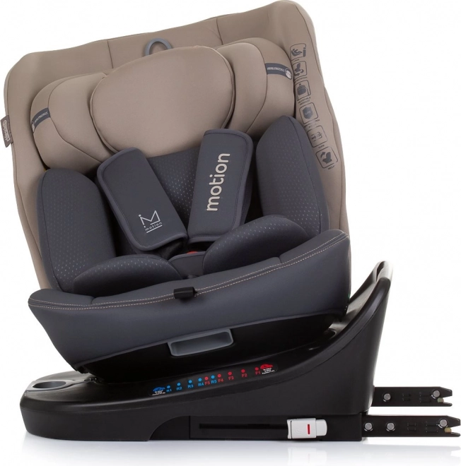 CHIPOLINO Autosedačka Motion i-Size 40-150cm Isofix 360, Macadamia