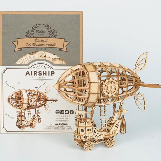 Vzducholoď  - 3D dřevěné puzzle