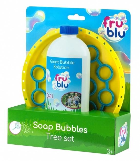 Fru Blu Mýdlová bublinková sada strom + tekutina 0,4 l